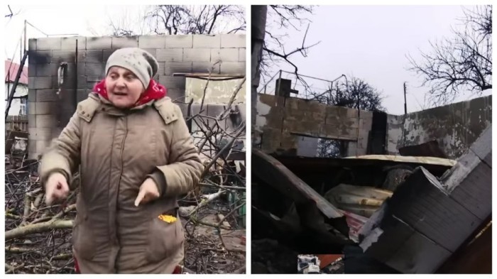 «Наші — герої, а ви — скоти»: хоробра українка в обличчя казала правду окупантам (відео)