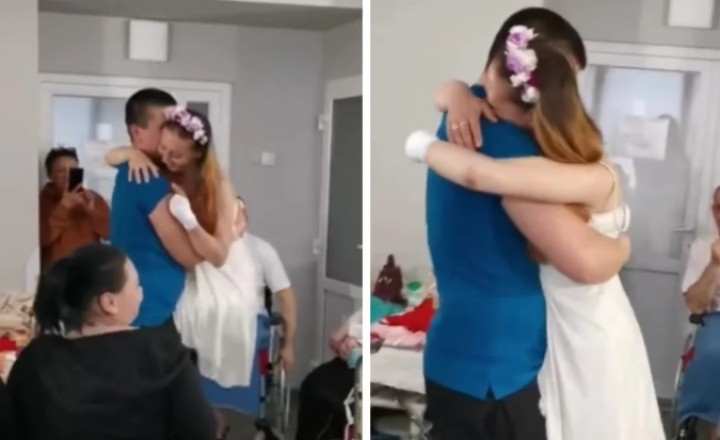 23-річна медсестра з Лисичанська, яка втратила обидві ноги, вийшла заміж у Львові (відео)