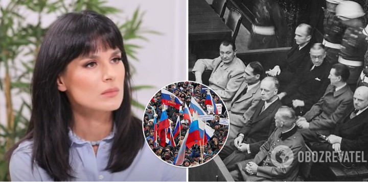 Єфросініна нагадала росіянам слова радянських прокурорів на Нюрнберзькому процесі