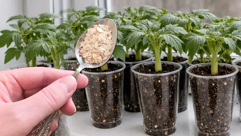 1 ложка під будь-яку розсаду — і вона росте товста, кремезна та не витягується