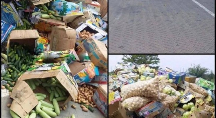 Викинули тонни овочів просто на ворожому блокпосту: росіяни не пропускали вантажівки фермерів до Запоріжжя