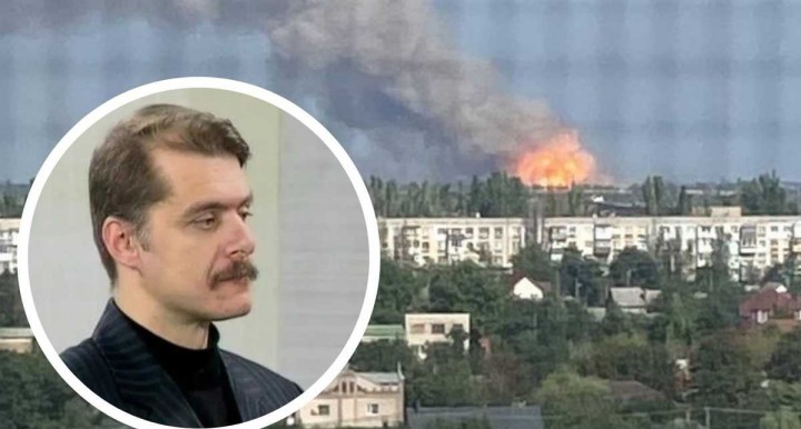 У Чорнобаївському аеропорту численні пожежі та вибухи, – херсонський активіст