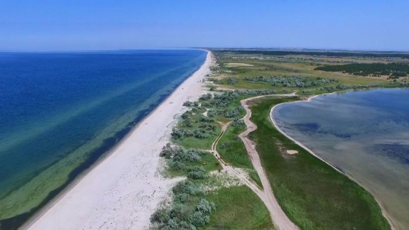 На Кінбурнській косі замайорів український прапор (відео)