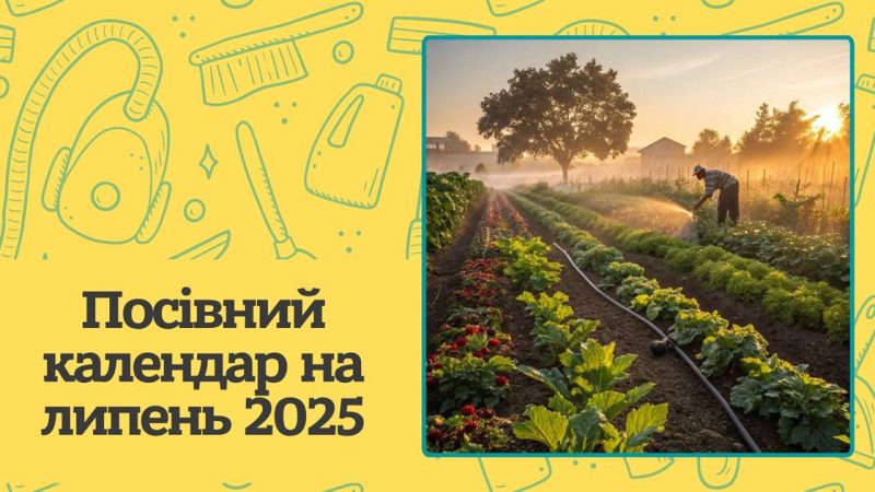 Місячний посівний календар на липень 2025. Сприятливі та не сприятливі дні