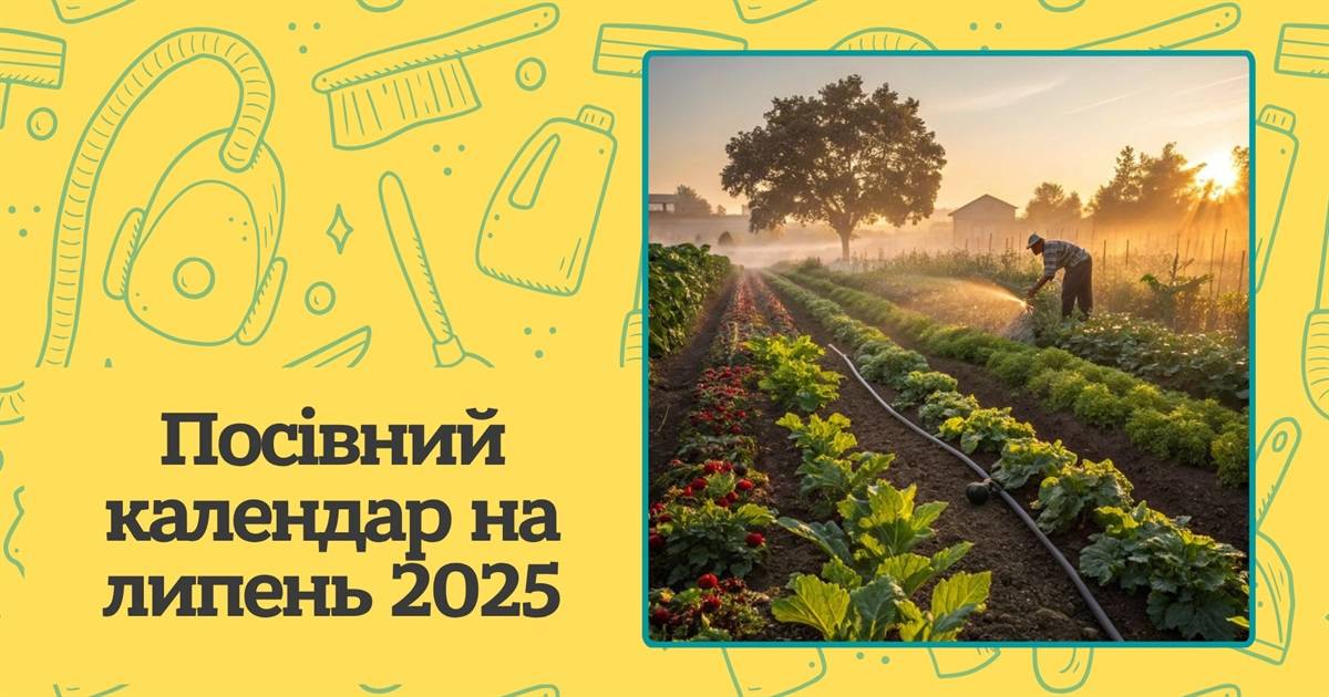 Місячний посівний календар на липень 2025. Сприятливі та не сприятливі дні