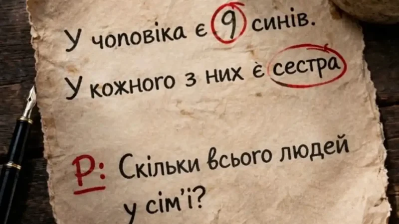 Задача, яка збиває з пантелику: скільки людей у сім’ї насправді