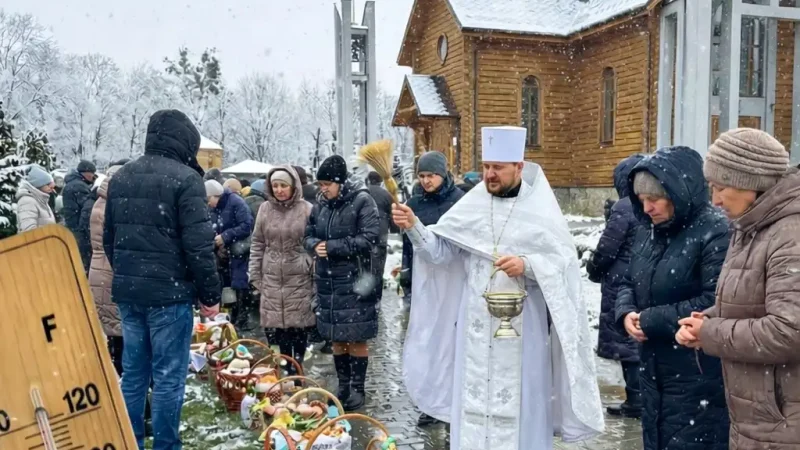 На Великдень в Україні різко похолодає: 10–12 квітня очікуються снігопади та мороз