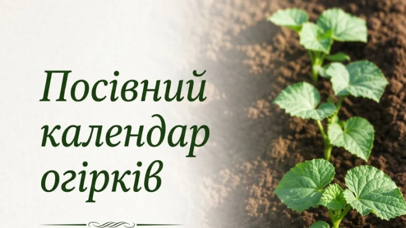 Коли сіяти огірки у відкритий ґрунт у травні 2026, щоб збирати врожай усе літо