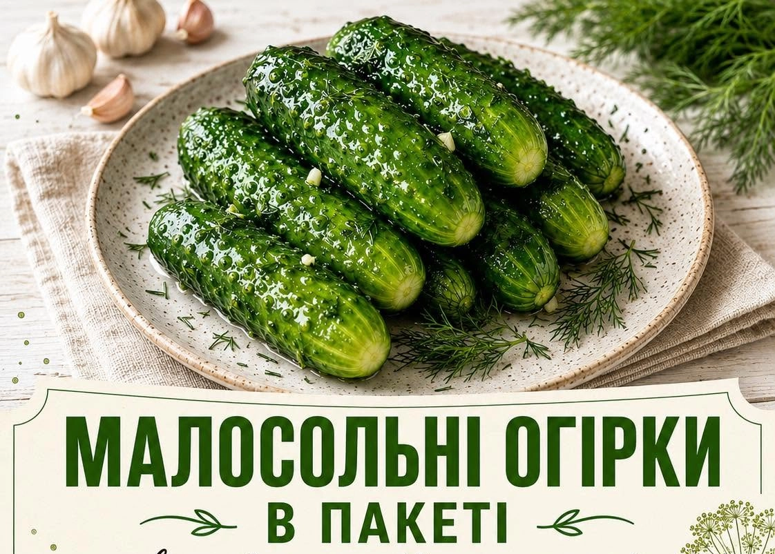Малосольні огірки в пакеті — готую так уже третє літо поспіль