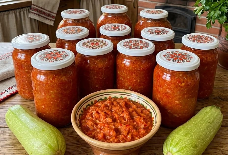 Аджика з кабачків, яку закриваю щороку десятками банок