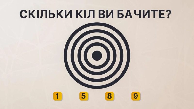 Скільки кіл ти бачиш на картинці: головоломка, яку потрібно вирішити за 5 секунд