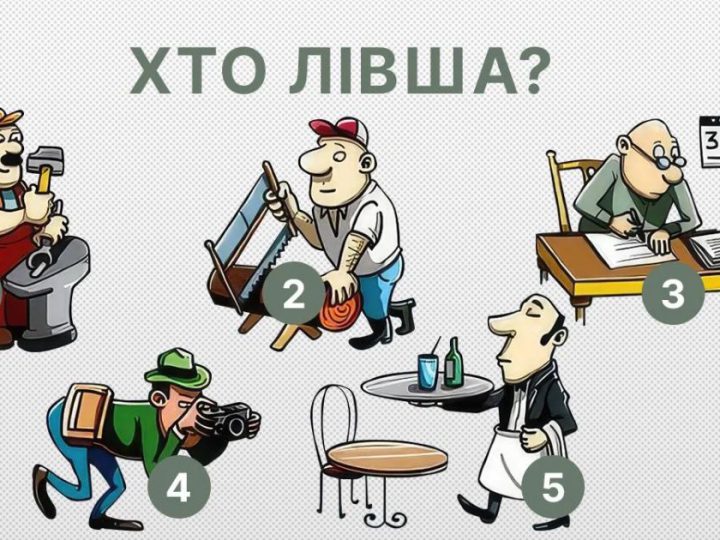 Хто з них лівша: цікава головоломка для найуважніших!