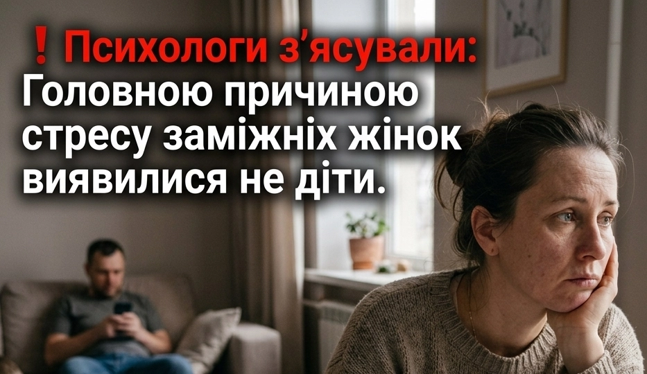Основне джерело стресу заміжніх жінок — не діти, а чоловіки: що кажуть дослідження