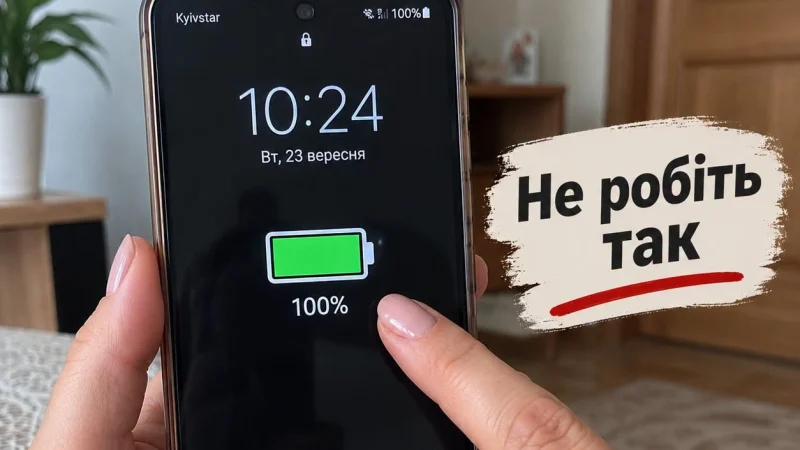 Телефон ледве доживає до вечора? Ось як правильно заряджати смартфон, щоб батарея довше тримала заряд